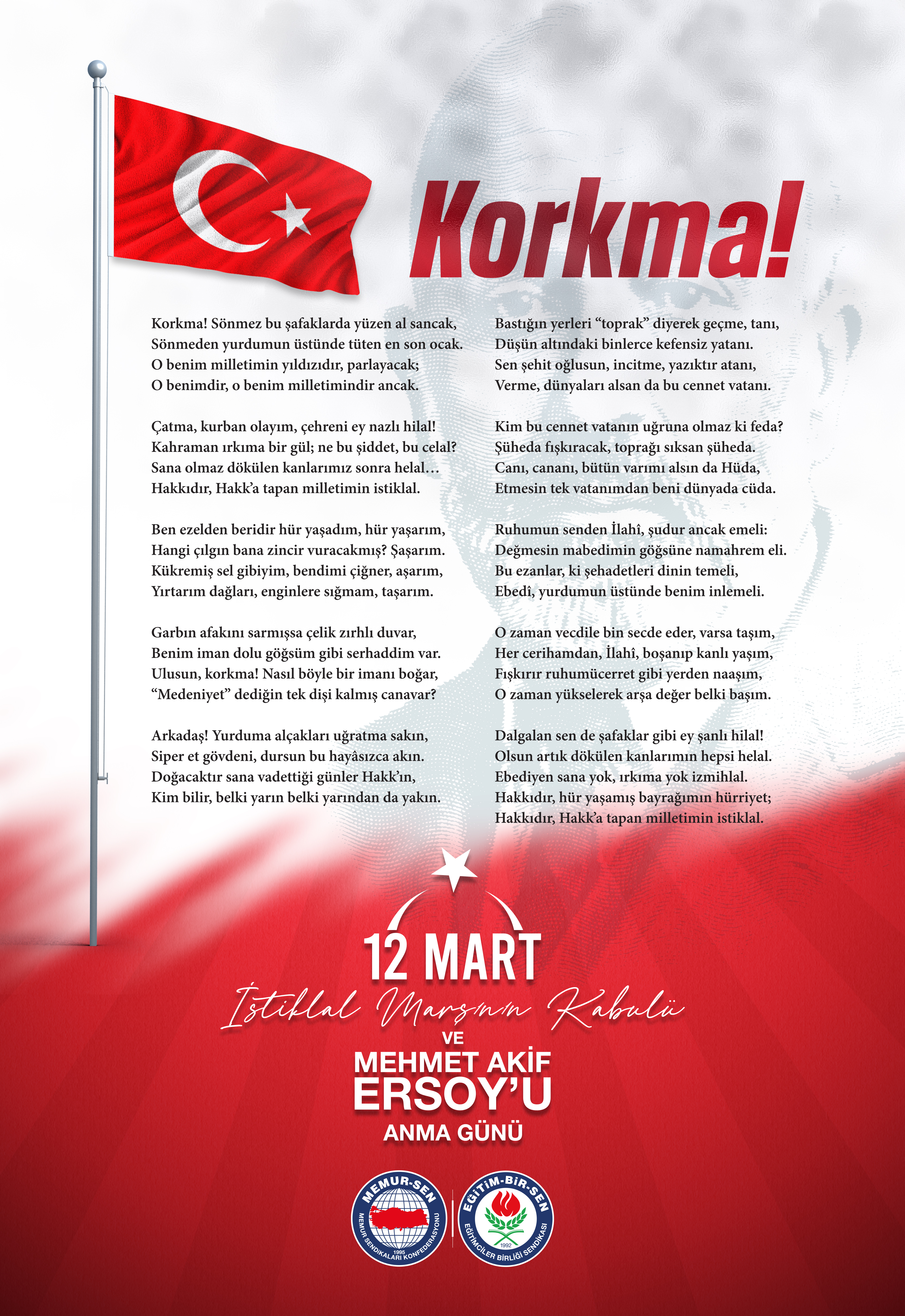 12 Mart İstiklal Marşı'nın Kabulü ve Mehmet Akif Ersoy'u Anma Günü