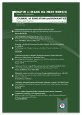 Eğitim ve İnsani Bilimler Dergisi 27. Sayı