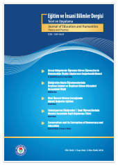 Eğitim ve İnsani Bilimler Dergisi 2. Sayı