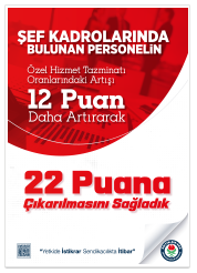 Şeflerin Özel Hizmet Tazminatında Artış