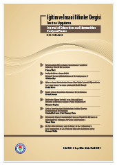 Eğitim ve İnsani Bilimler Dergisi 4. Sayı