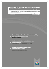 Eğitim ve İnsani Bilimler Dergisi 15.Sayı
