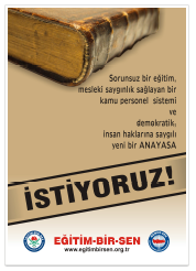 Sorunsuz bir eğitim istiyoruz