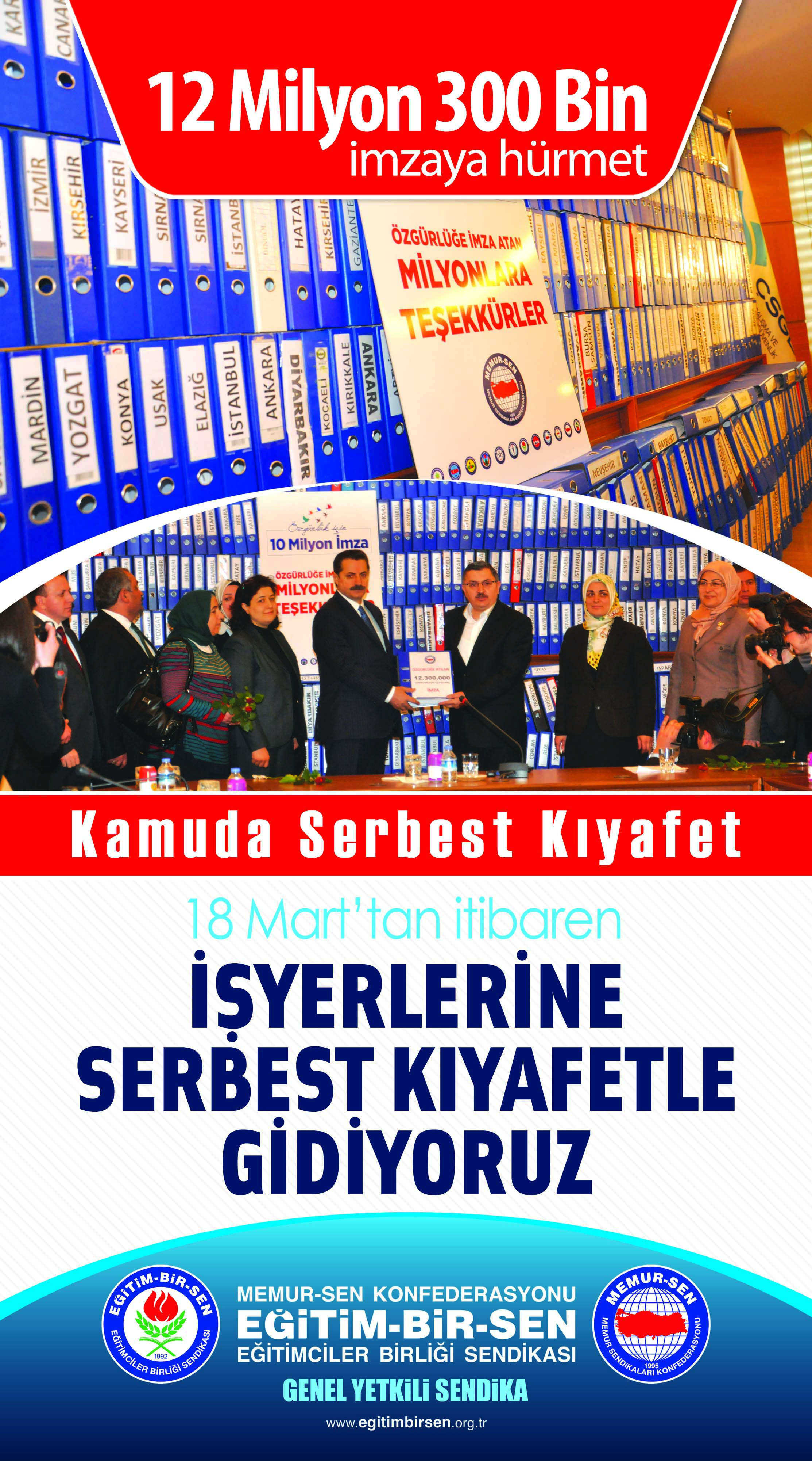 18 Mart Serbest Kıyafet Eylemi