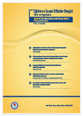 Eğitim ve İnsani Bilimler Dergisi 8.Sayı
