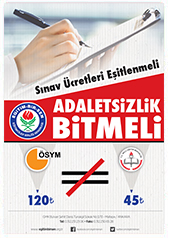 Sınav Ücretleri Eşitlenmeli