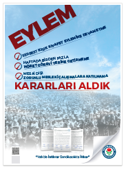 Eylem kararları aldık